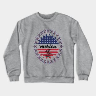 Unicorn America 4th Of July Crewneck Sweatshirt